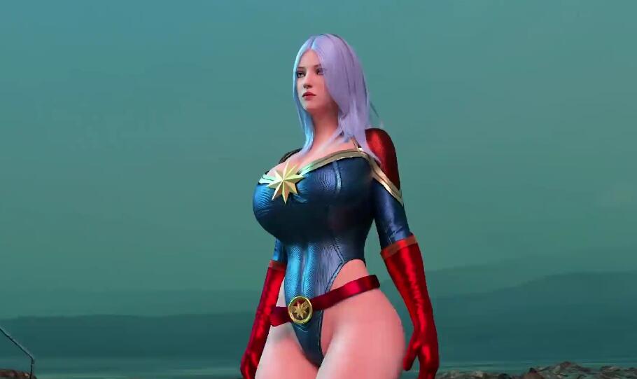 最新漫威大作3D同人复仇者联盟4欲望复仇者惊奇队长大战灭霸 老子打个响指让你高潮